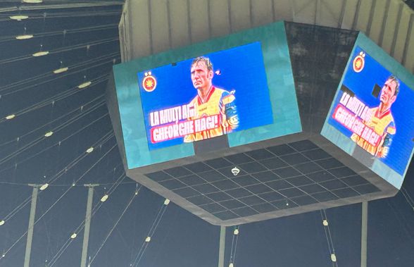Imagini emoționante de ziua „Regelui” » Ce surprize a găsit Gică Hagi pe Arena Națională, la FCSB - Farul