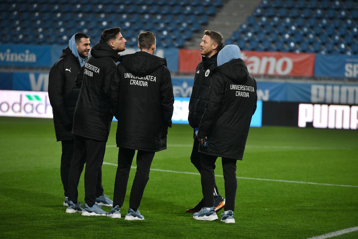 U Craiova - U Cluj, imagini surprinse îniante de meci