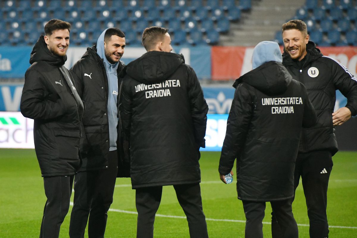 U Craiova - U Cluj, imagini surprinse îniante de meci