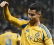 Cristiano Ronaldo și noul său mod de a sărbători golul, probabil pentru a ironiza tabloidele engleze, care au scris despre noul său avion / Foto: X Ali