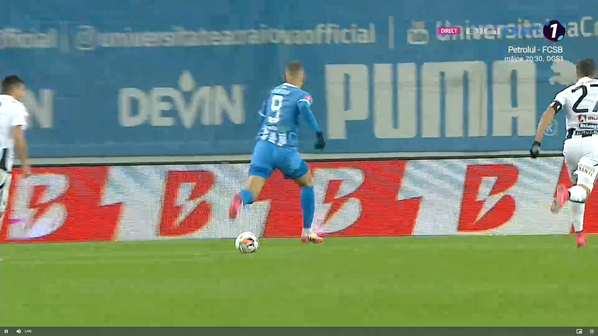 Iulian Călin n-a văzut nimic în Universitatea Craiova - U Cluj! Două penalty-uri evidente ratate: Cârțu l-a înfruntat la pauză