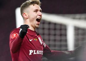Direct în istorie! Louis Munteanu a spulberat recordul în 22 de etape după „dubla” din UTA - CFR Cluj