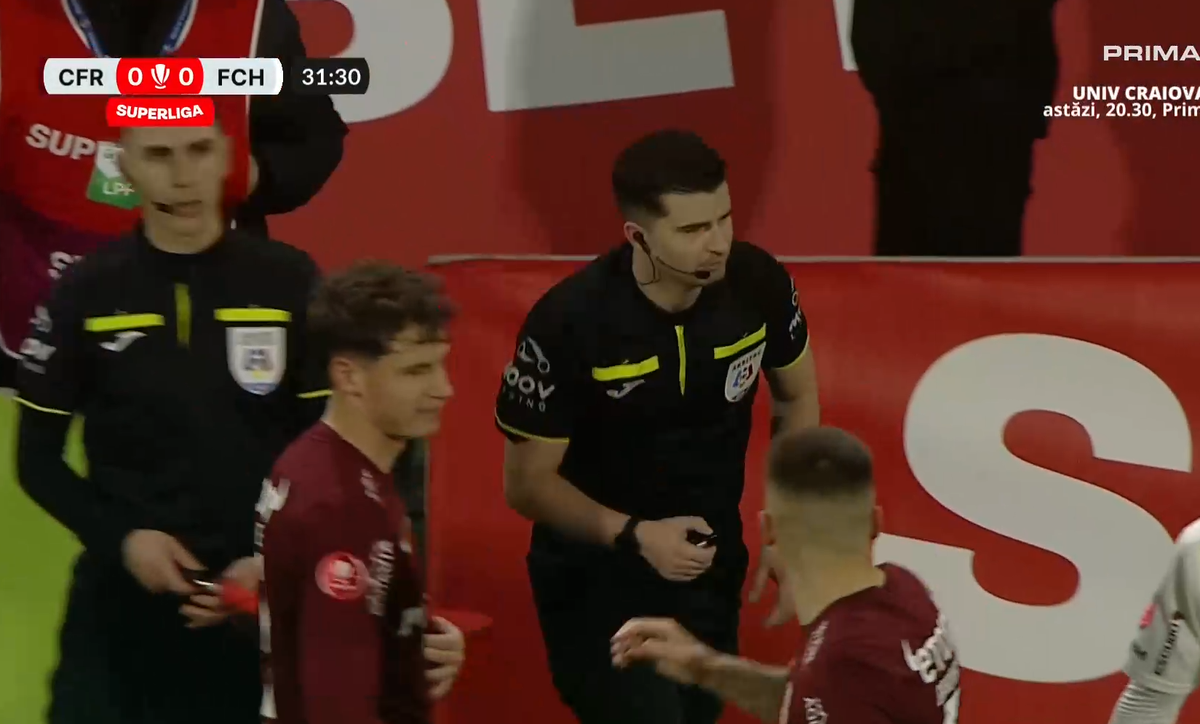 Fază controversată în CFR Cluj - Hermannstadt! » Dan Petrescu, enervat la maxim de decizia „centralului”