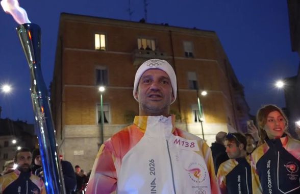 Imagini istorice la Milano! Cristi Chivu a purtat torța olimpică