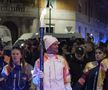 Cristi Chivu poartă flacăra olimpică prin Milano / FOTO: Captură X