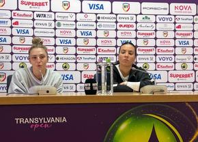 Gabriela Ruse și Jaqueline Cristian au venit furioase în conferința de la Transylvania Open: „Nu ne convine absolut deloc! Ne-a afectat emoțional”