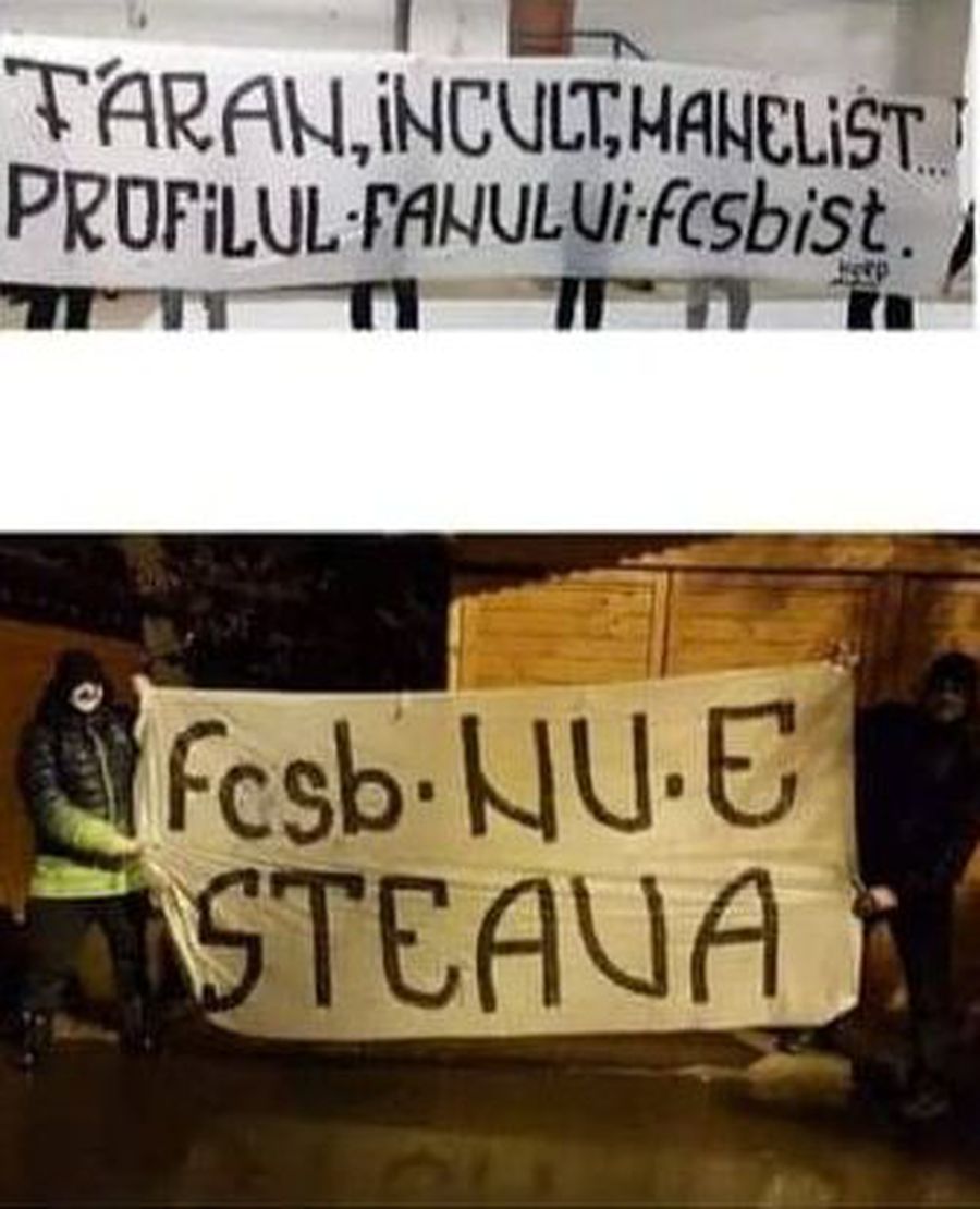 Derapaje oribile la Hermannstadt-FCSB în Cupa României: „Țăran, incult, manelist... / Profilul fanului fcsbist” + poze cu oi pe scaune