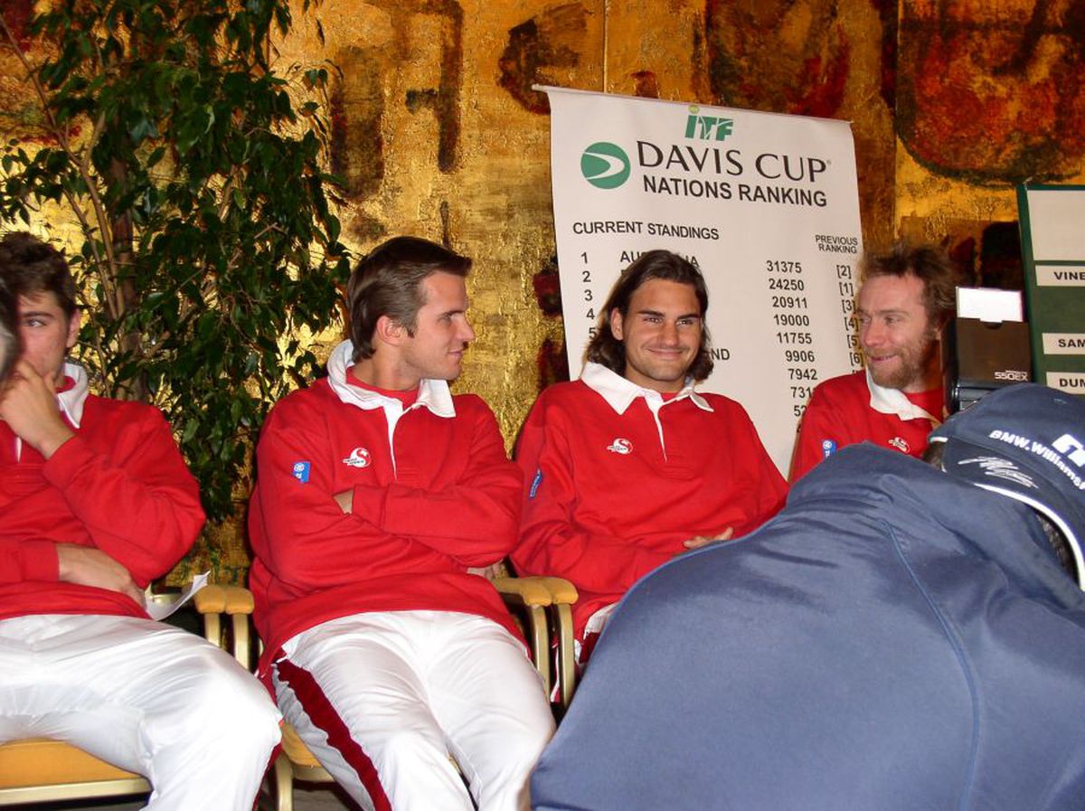 Hănescu - Federer, Davis Cup 2004 (România - Elveția)