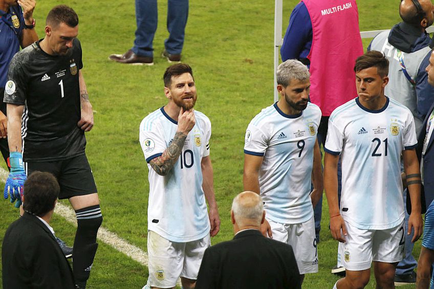 Sergio Aguero, numărul 9,e coleg cu Messi la naționala Argentinei // FOTO: Guliver/GettyImages