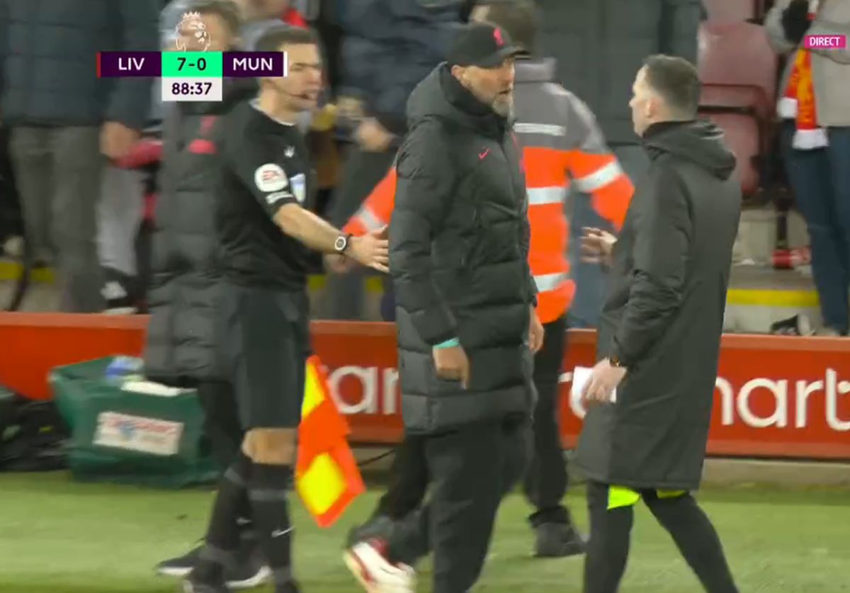 Criză de nervi a lui Jurgen Klopp pe margine, imediat după golul de 7-0 cu Manchester United! Ce a cauzat furia neamțului