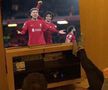 Cristiano Ronaldo, savurând eșecul lui United cu Liverpool