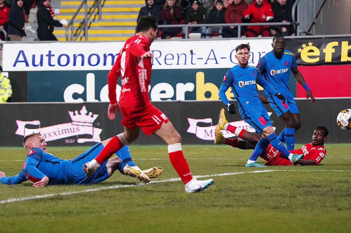 Un autogol caraghios a deblocat tabela la Arad » A patra oară în acest sezon când FCSB o pățește