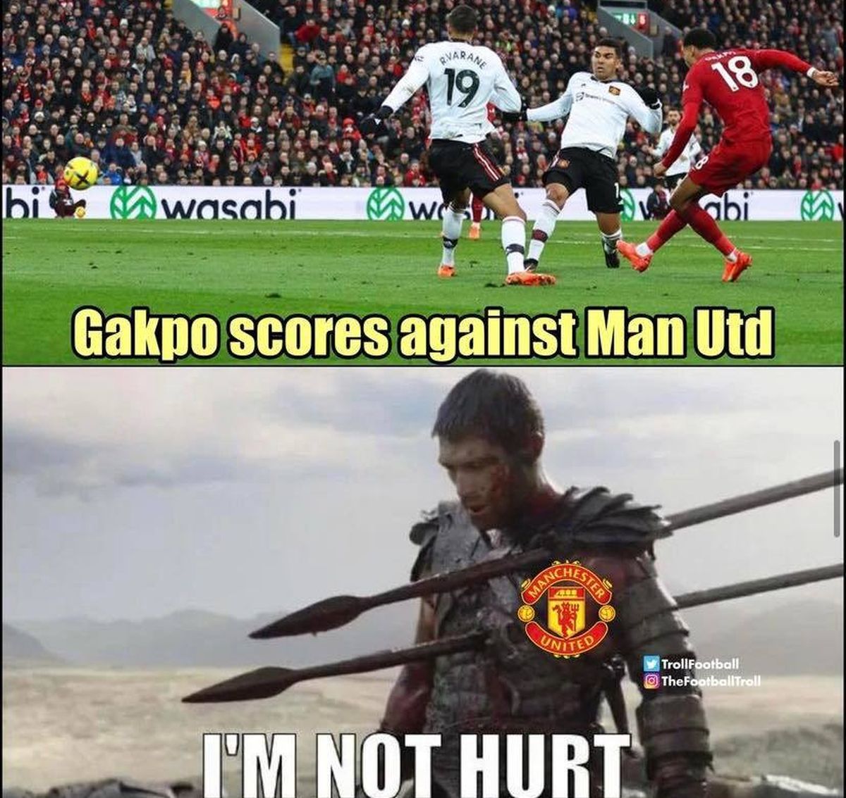 Internetul a „explodat” după Liverpool - Manchester United 7-0 » Cele mai înțepătoare meme-uri