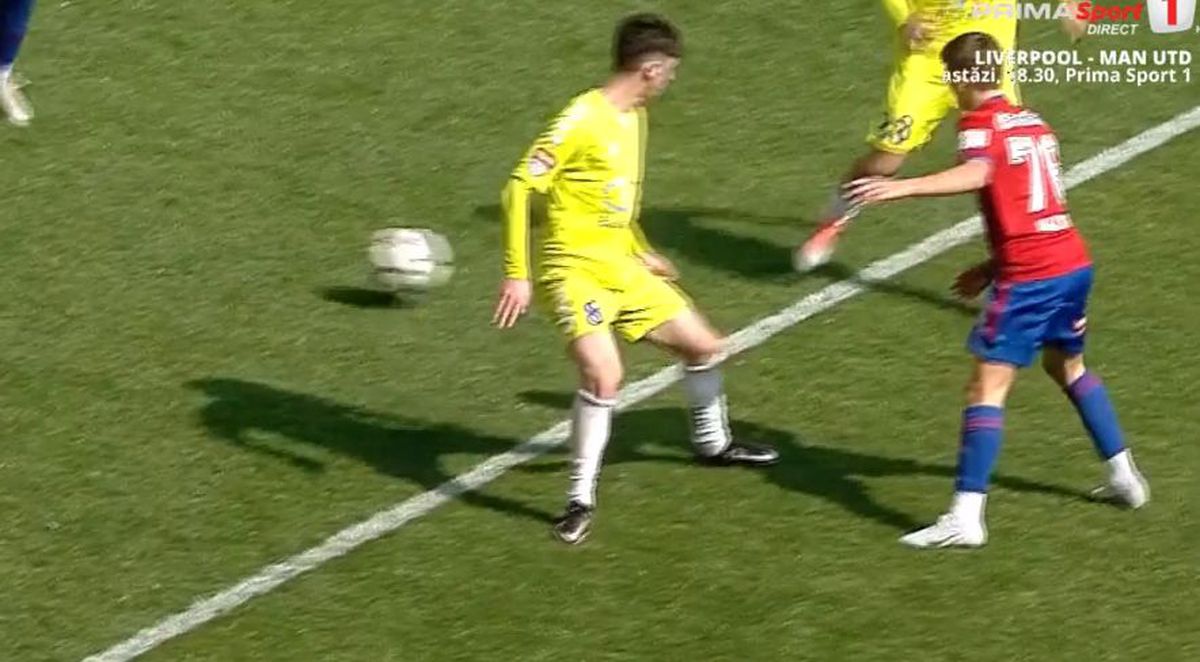 Atanas Trică, gol de PlayStation pentru CSA Steaua! La doar 16 ani, David Matei a reușit un assist genial