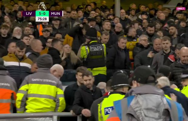 Fanii lui Manchester United n-au mai suportat umilința! Scene rar văzute la un meci de Premier League