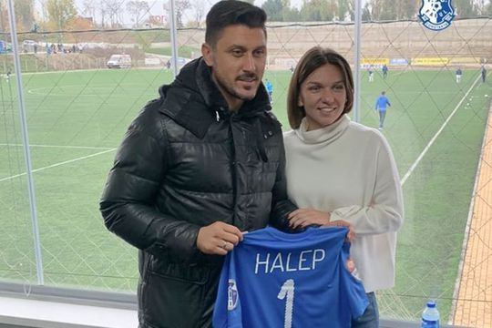 Ciprian Marica și Simona Halep / Foto: Farul Constanța (Facebook)