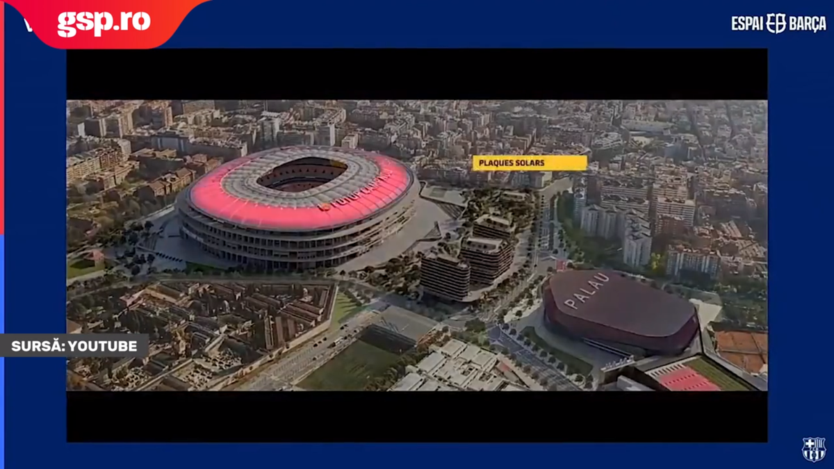 Cum arată Camp Nou după doi ani de lucrări. Foto: Instagram @433