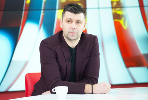 Raul Rusescu în studioul Gazetei, foto: GSP