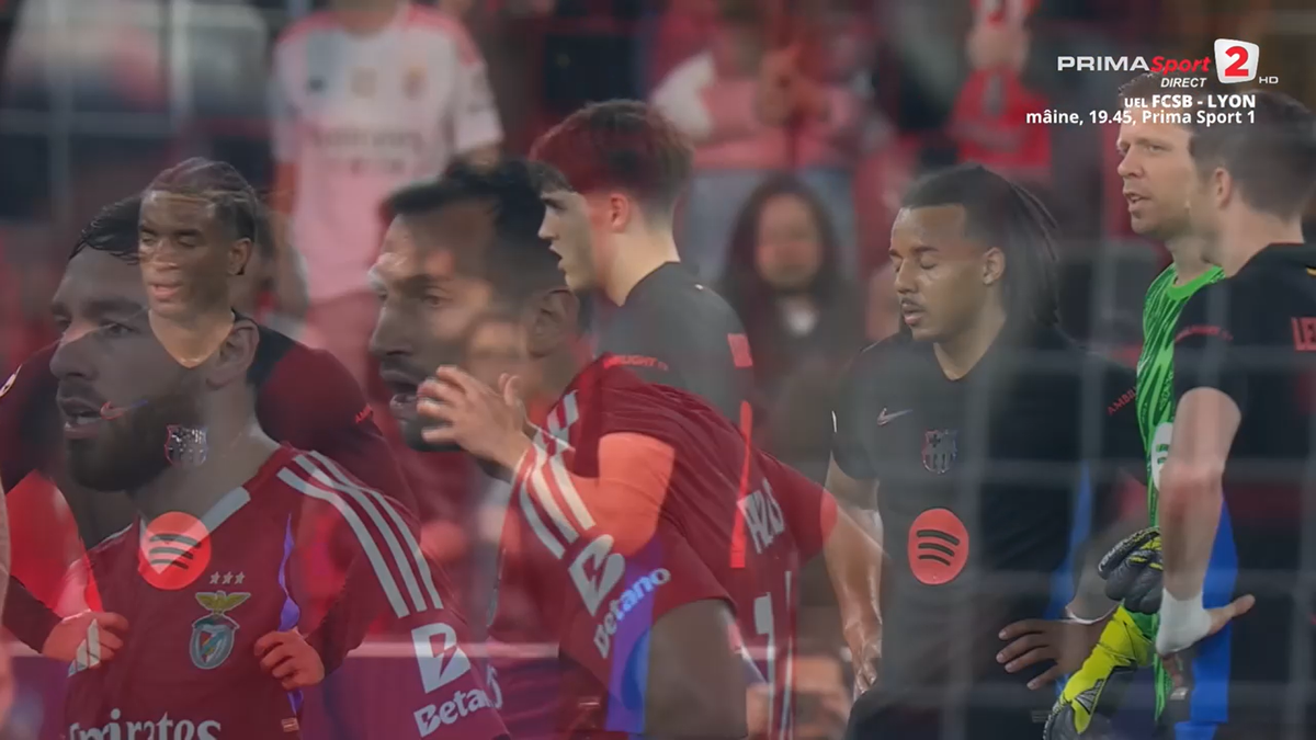 Cartonașul roșu obținut de Cubarsi, în meciul Benfica - Barcelona