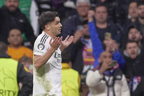 Brahim Diaz celebrează golul victoriei Realului în duelul cu Atletico/ Foto: Imago