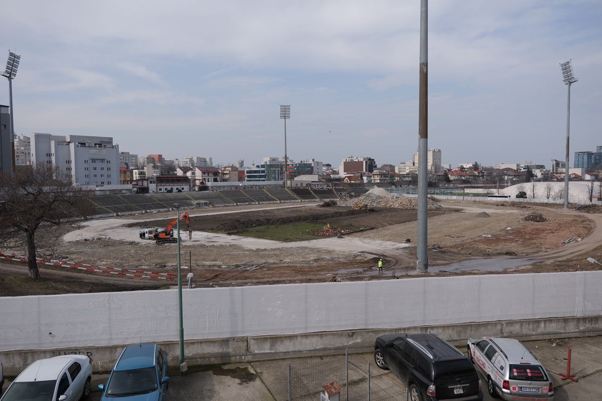 Cum arată stadionul Dinamo la o lună și jumătate de la startul lucrărilor » Cele mai noi imagini cu arena din „Ștefan cel Mare”