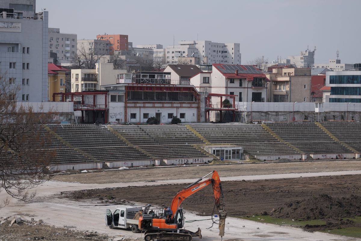 Cum arată stadionul Dinamo la o lună și jumătate de la startul lucrărilor » Cele mai noi imagini cu arena din „Ștefan cel Mare”