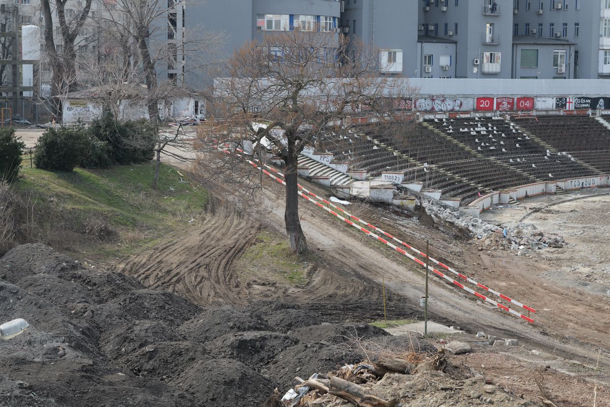 Cum arată stadionul Dinamo la o lună și jumătate de la startul lucrărilor » Cele mai noi imagini cu arena din „Ștefan cel Mare”