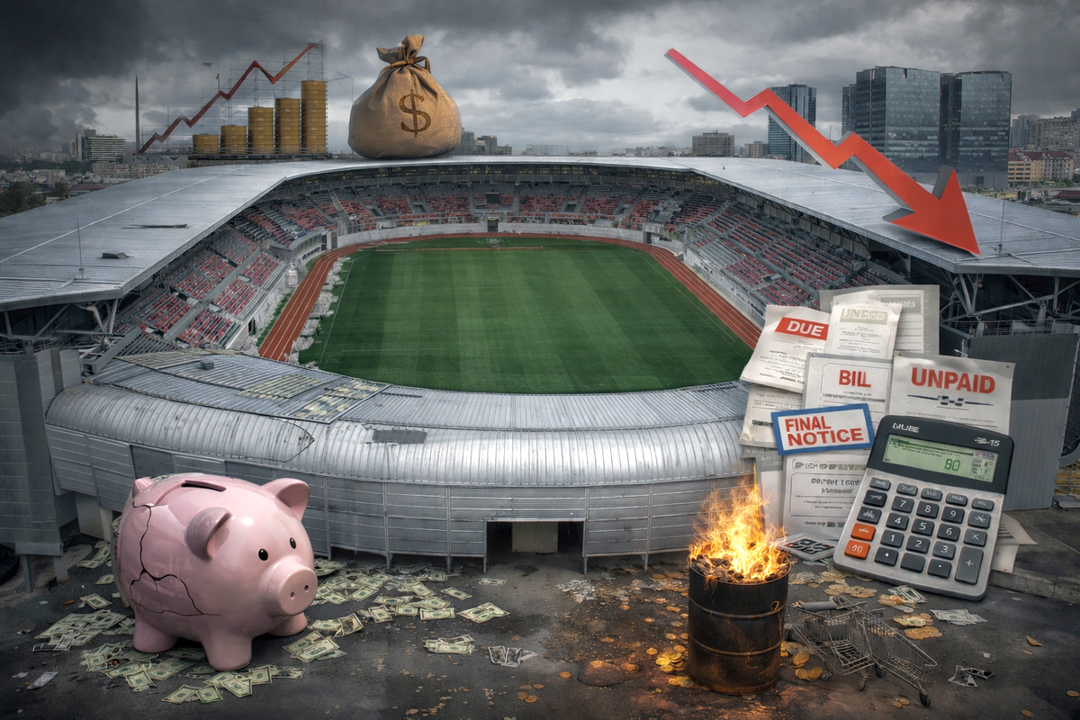 Fotbal pe „perfuzii” din bugetul local! Noul stadion „înghite” de 5 ori mai mulți bani decât produce