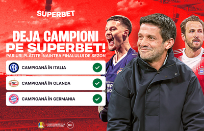 Chivu și Man, deja campioni pe Superbet: pariuri plătite înaintea finalului de sezon!