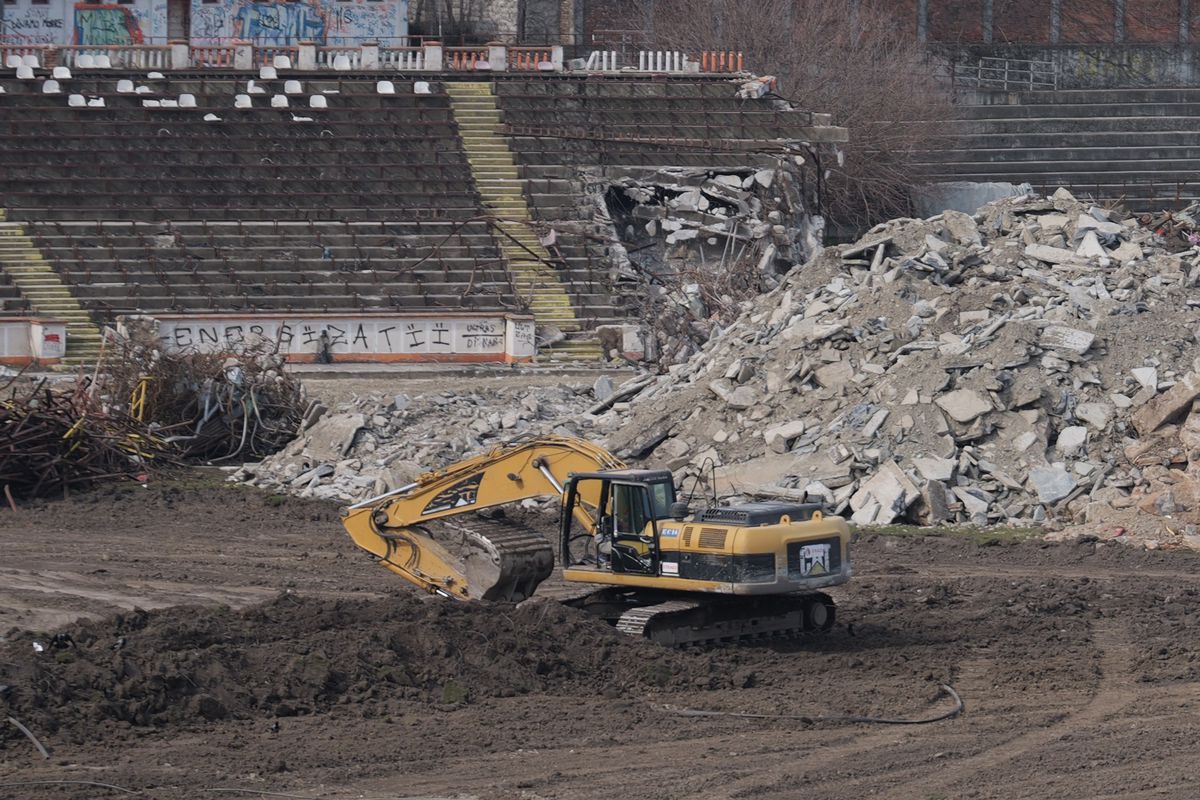 Cum arată stadionul Dinamo la o lună și jumătate de la startul lucrărilor » Cele mai noi imagini cu arena din „Ștefan cel Mare”