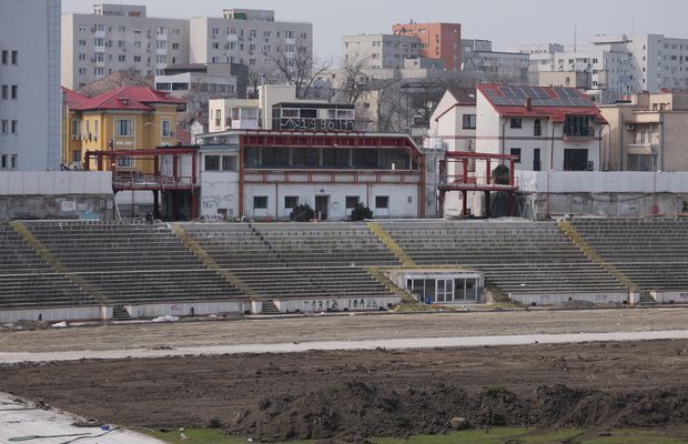 „Oficiala” încă mai rezistă » De ce s-au oprit lucrările la stadionul Dinamo? Președintele Clubului Sportiv a explicat pentru GSP: „Mici modificări”