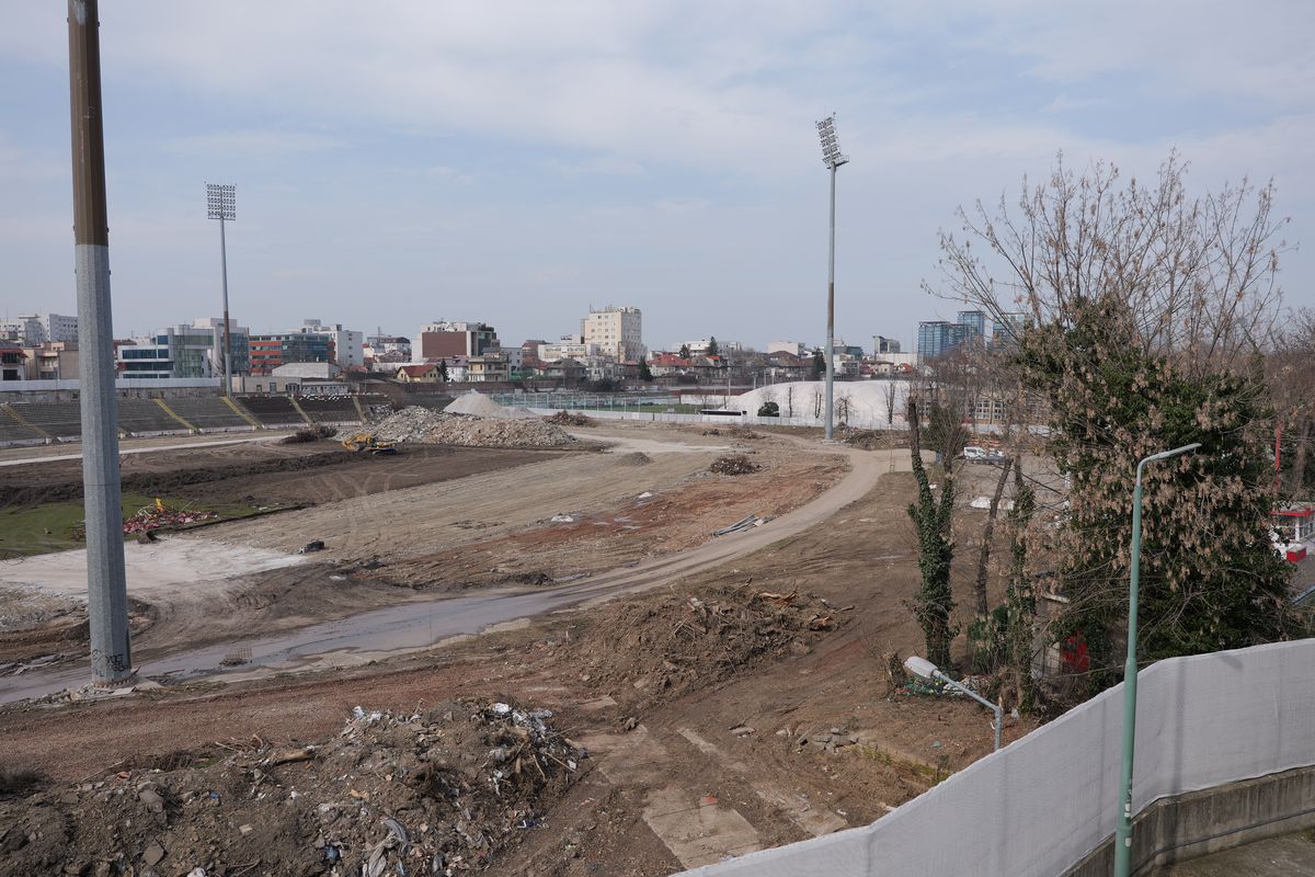 Cum arată stadionul Dinamo la o lună și jumătate de la startul lucrărilor » Cele mai noi imagini cu arena din „Ștefan cel Mare”