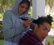VIDEO Cristiano Ronaldo s-a lăsat tuns acasă de iubita Georgina Rodriguez :)