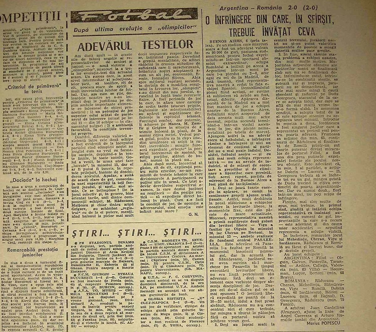 RETRO GSP. 42 de ani de la debutul în națională al lui Aurel Rădulescu, cel ce trebuia să fie mai bun decât Hagi. Și care a sfârșit stupid, sub roțile trenului, după o șuetă cu o blondă