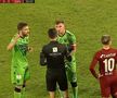 Dinamo a terminat prima repriză cu CFR Cluj, ultimul meci din etapa a 29-a, în 9 jucători!
