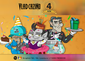 Vlad Cazino a împlinit 4 ani de activitate în sectorul online de divertisment