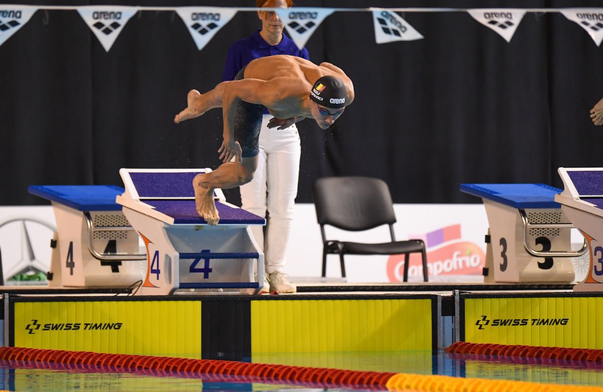 David Popovici a făcut spectacol la Campionatele Naționale! A luat două medalii de aur în prima zi