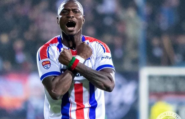 François Yabré, unul dintre oamenii de bază de la Oțelul Galați, vrea măcar un punct cu Dinamo: „Nu ar fi rău un egal”