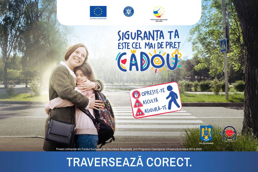 Poliția Română încheie seria campaniilor de educație rutieră cu un mesaj adresat părinților și copiilor