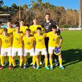 Echipa de juniorii a României U16, care a început meciul cu Maroc U16 FOTO: frf.ro