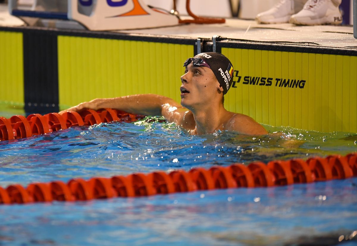 David Popovici a făcut spectacol la Campionatele Naționale! A luat două medalii de aur în prima zi