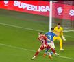 Fază controversată în Sepsi - Farul, foto: captură de ecran Digi Sport