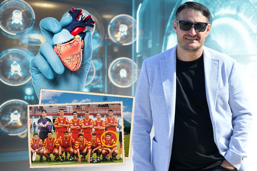 Gazeta Sporturilor prezintă povestea lui Iancu Papazicu, fotbalistul cu inima în partea dreaptă / Fotomontaj Andrei Crăițoiu
