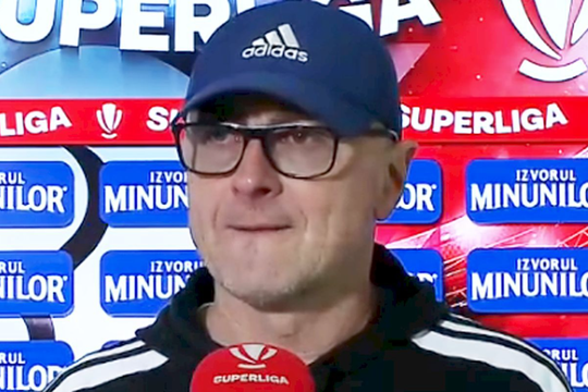 Leo Grozavu, dezamăgit după înfrângerea cu UTA Arad, 0-1.
