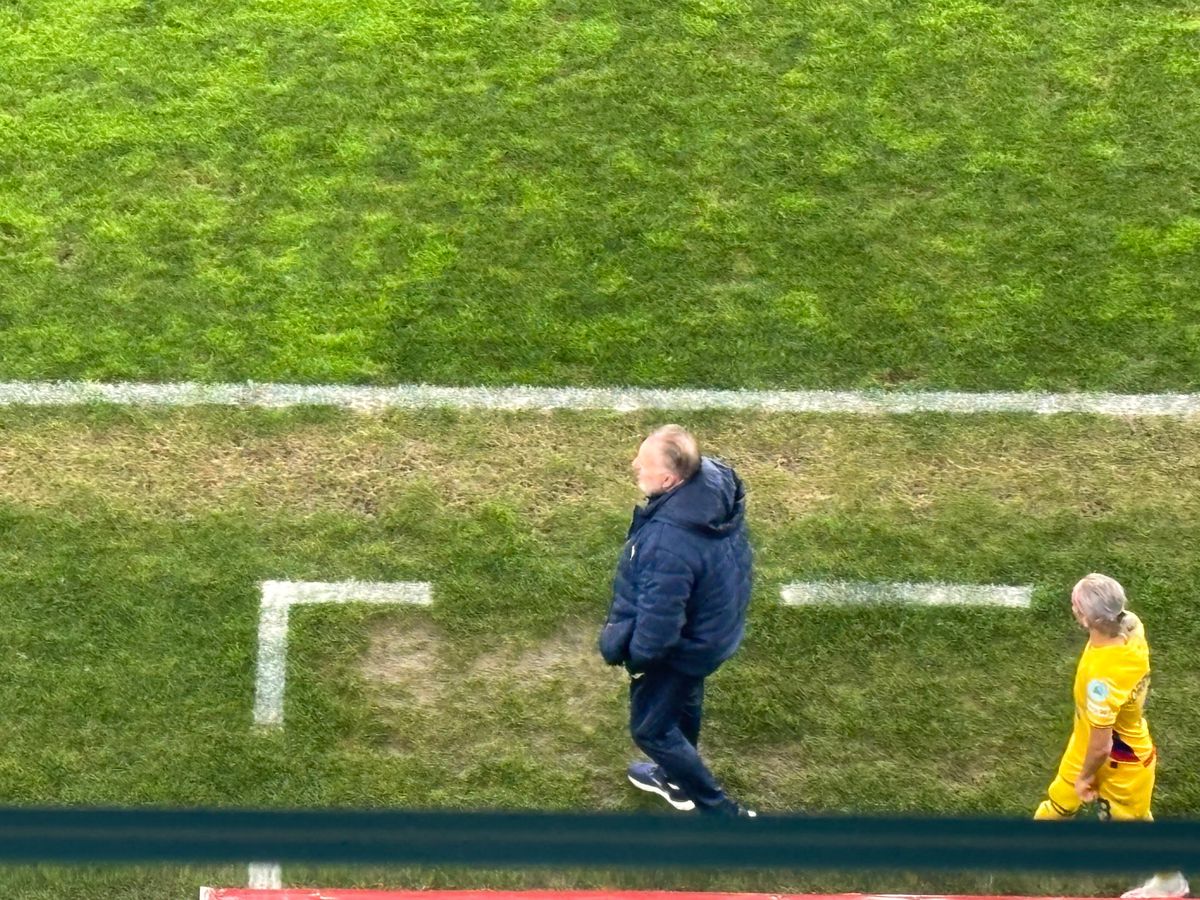 Pedrazzini agitat pe tot parcursul meciului