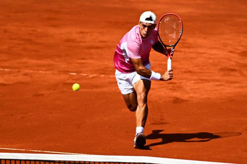 Sebastian Baez în acțiune în semifinale la Țiriac Open Foto: Țiriac Open/Raed Krishan