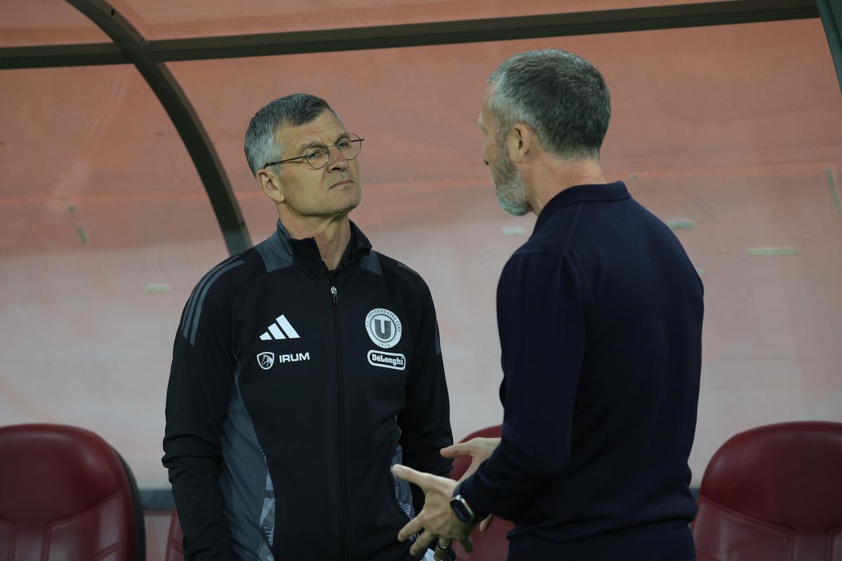 Imagini de la încălzire, înainte de FCSB - U Cluj / foto: Ionuț Iordache (GSP)