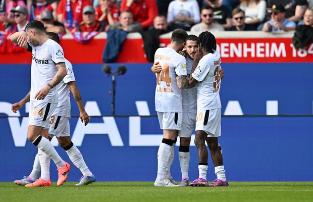 Leverkusen a dat lovitura pe final de meci cu Heidenheim și încă speră la titlu » Situația în fruntea clasamentului din Germania