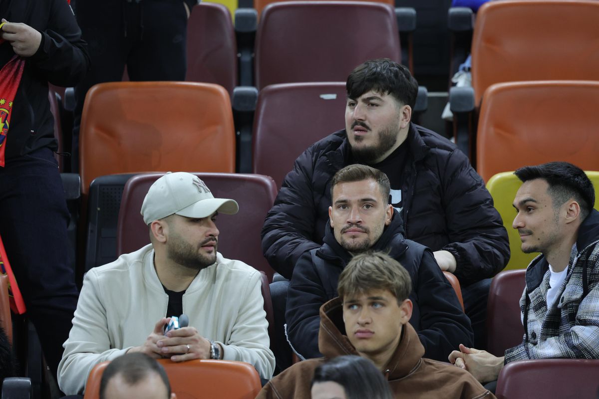 Imagini de la încălzire, înainte de FCSB - U Cluj / foto: Ionuț Iordache (GSP)