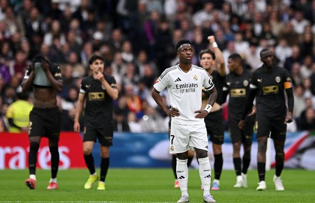 Lovitură de teatru pe Santiago Bernabeu » Real Madrid a cedat pe final de meci cu Valencia și poate pierde contactul cu liderul Barcelona